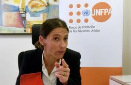 Sabrina Jurán, experta en estadísticas del UNFPA.