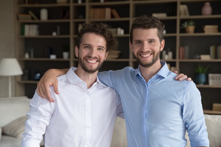 Concepto de hermanos, mellizos, gemelos.