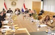 Reunión de mesa directiva de la Cámara de Senadores con líderes de bancada. Fue presidida por el senador Ramón Retamozo, vicepresidente segundo del Senado.
