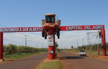 El distrito de San Alberto está ubicado al norte de Alto Paraná.