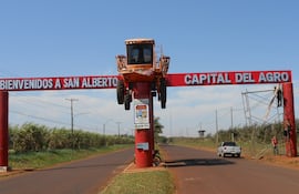 El distrito de San Alberto está ubicado al norte de Alto Paraná.