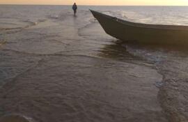 Dunas bajo agua del Paraná