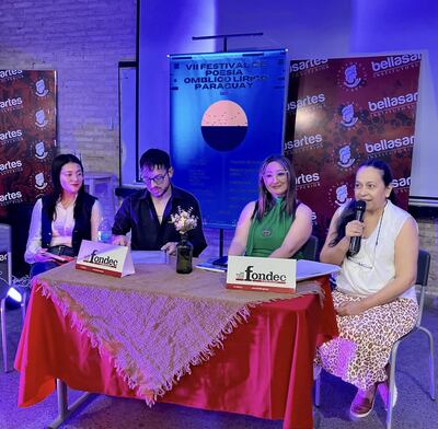 Uno de los encuentros celebrados en la pasada edición del Festival de Poesía Ombligo Lírico Paraguay.