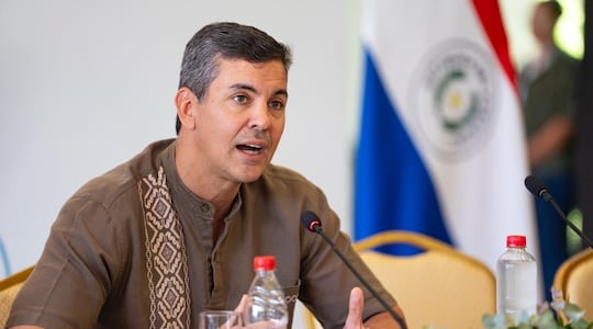 El presidente de la República, Santiago Peña