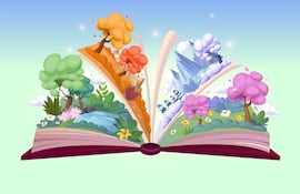 Concepto de libro infantil.