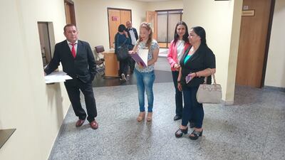 Miembros de la Coordinadora de Víctimas de la Mafia de los Pagarés.