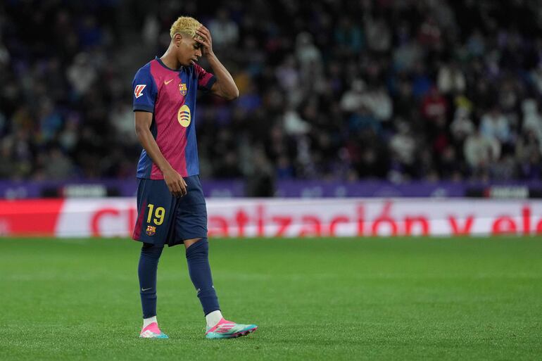 Lamine Yamal, delantero del Barcelona. 