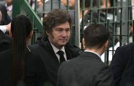 Javier Milei, presidente de Argentina. La justicia de su país frenó parcialmente la reforma impulsada por su gobierno.