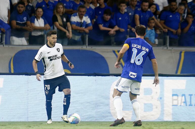 Óscar Romero, en el partido que Botafogo perdió contra Cruzeiro.  