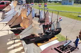 Impecables maquetas que mantienen viva la memoria histórica llegan al Museo de la Armada.