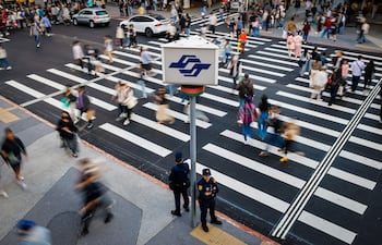 Imagen de archivo de una concurrida calle en Taipéi, Taiwán. Según los reportes, no se registraron paraguayos heridos durante el sismo.