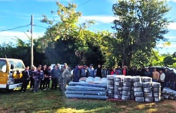 Denuncian presunta politización en la entrega de implementos agrícolas a productores de La Colmena.