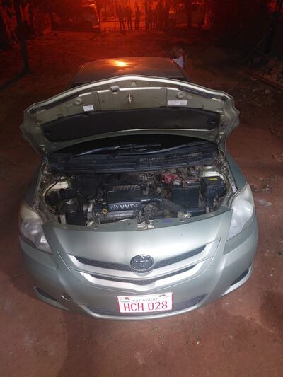 Vehículo recuperado por la Policía Nacional. (gentileza)