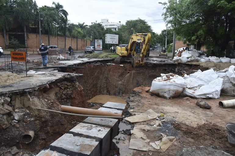 Desague pluvial de Santo Domingo