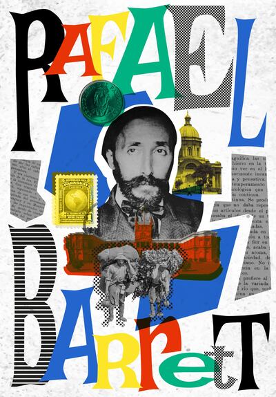 Montaje que identifica visualmente a la Ruta Rafael Barrett.