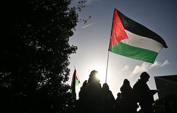 Manifestantes pro palestinos protestan en Londres, el pasado 17 de noviembre.