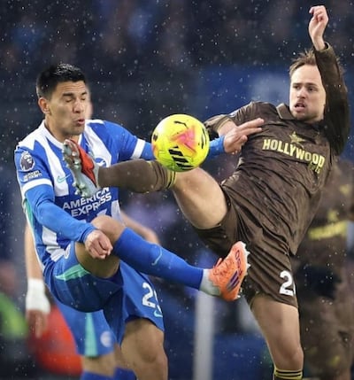 El paraguayo Diego Alexander Gómez (22 años) tuvo 70 minutos de acción en la victoria del Brighton sobre Brentford 2-1, por la Premier League.
