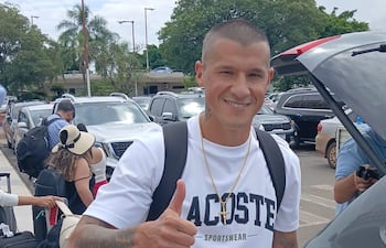 El futbolista paraguayo Alan Benítez.