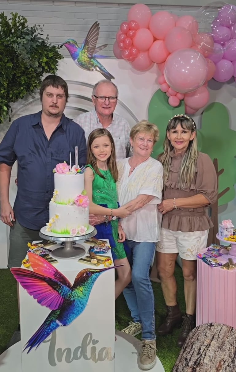 India Sporleder son sus abuelos y su tío. (Instagram/Dallys Ferreira)