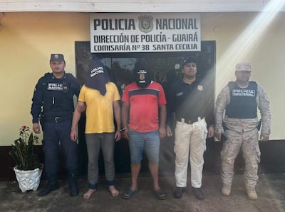 Capturan a dos sospechosos de asaltos sistemáticos a alemanes en Guairá.