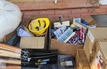 Algunos artículos de Construcciones Civiles devueltos tras hurto en el Colegio Técnico Nacional.