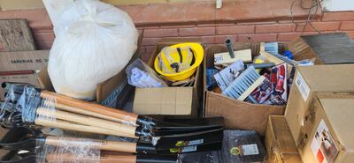 Algunos artículos de Construcciones Civiles devueltos tras hurto en el Colegio Técnico Nacional.