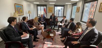 Ministro de Relaciones Exteriores de Paraguay en la sede permanente de Naciones Unidas en Nueva York.