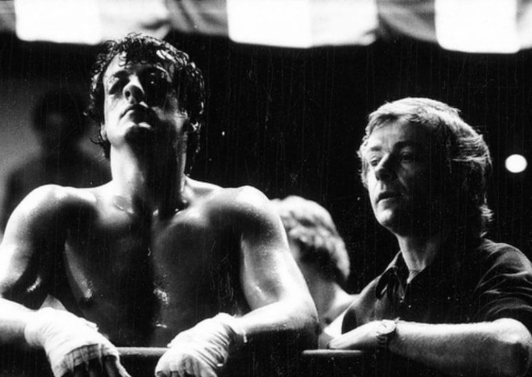 Sylvester Stallone (izquierda) en una imagen de la película "Rocky".