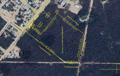 Imagen satelital del futuro predio del nuevo Hospital Regional de Mariscal Estigarribia.