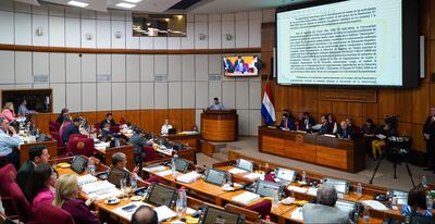 Plenario de la Cámara de Senadores.