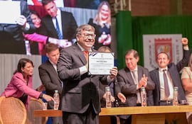 Daniel Pereira Mujica, durante su proclamación oficial.
