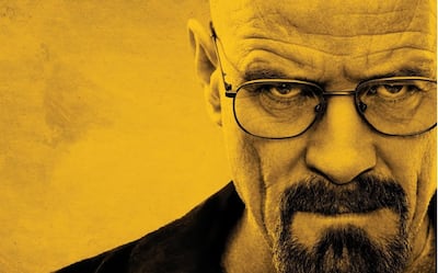 Bryan Cranston en un poster de Breaking Bad.