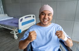 Concepto de superviviente de cáncer.