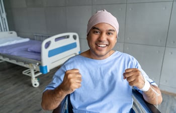 Concepto de superviviente de cáncer.