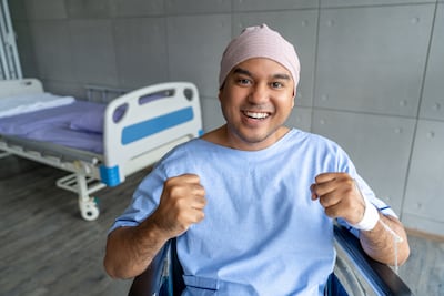 Concepto de superviviente de cáncer.