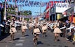 Las chiroleras del Colegio San Francisco de Asís de Ypané fue elogiadas por su elegancia durante el desfile estudiantil realizado en la ciudad de Ñemby.