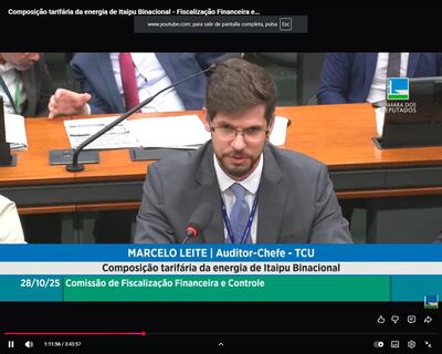 El auditor jefe del Tribunal Cuentas de la Unión (TCU), Marcelo Leite.