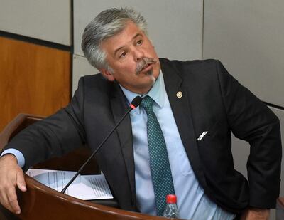 Arnaldo Giuzzio, exministro del Interior acusado de supuesta coima.