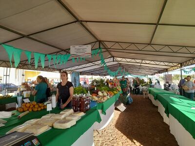 Imágenes de la Feria de la Agricultura Familiar en la Costanera de Asunción, este jueves 3 de agosto.