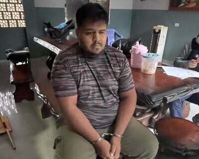 Luis Fernando Guillén, detenido.