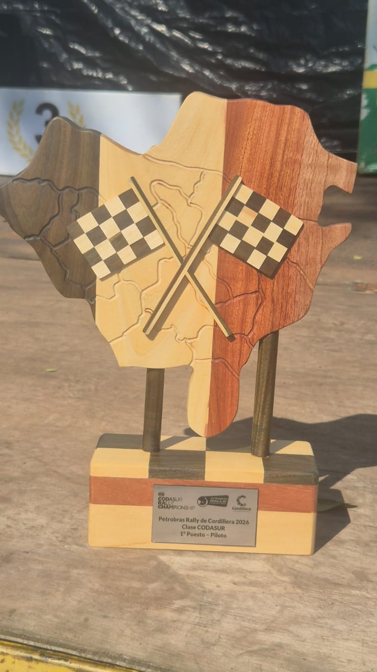 El artesano César Andrés Mendoza González dio vida a los 18 trofeos tallados a mano para el Rally CODASUR Cordillera 2026, reflejando la tradición y el arte de la ciudad.