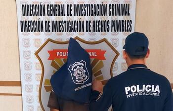 Adriano López Benítez, detenido como uno de los presuntos resposables de la muerte de otro indígena en el centro de Itanarã