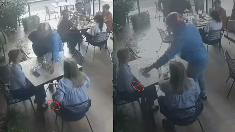 Dos mujeres son amenazadas por un hombre encubierto que finalmente se lleva sus relojes.