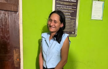 María Angélica Rolón Oliveira, detenida.