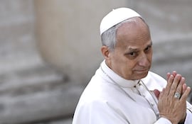 El papa León XIV durante una reciente audiencia general.