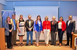 Los responsables del curso durante la presentación oficial.