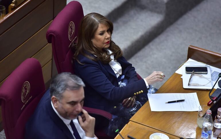 Los liberales Ever Villalba y Celeste Amarilla. 