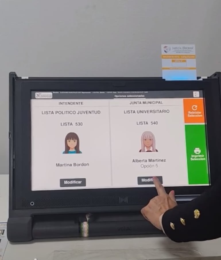 Máquinas de votación. Cómo votar paso a paso