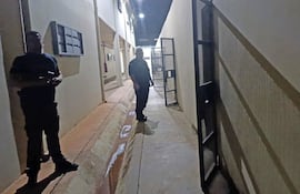 Zona de donde los reos se fugaron de la cárcel de "máxima seguridad" de Minga Guasú.