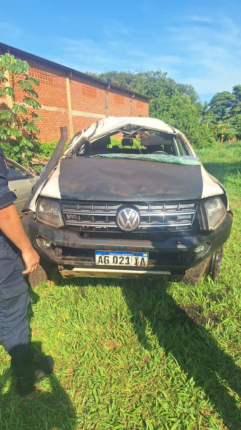 El vehículo siniestrado fue llevado a la sede de la comisaría jurisdiccional, donde quedó a cargo del Ministerio Público.